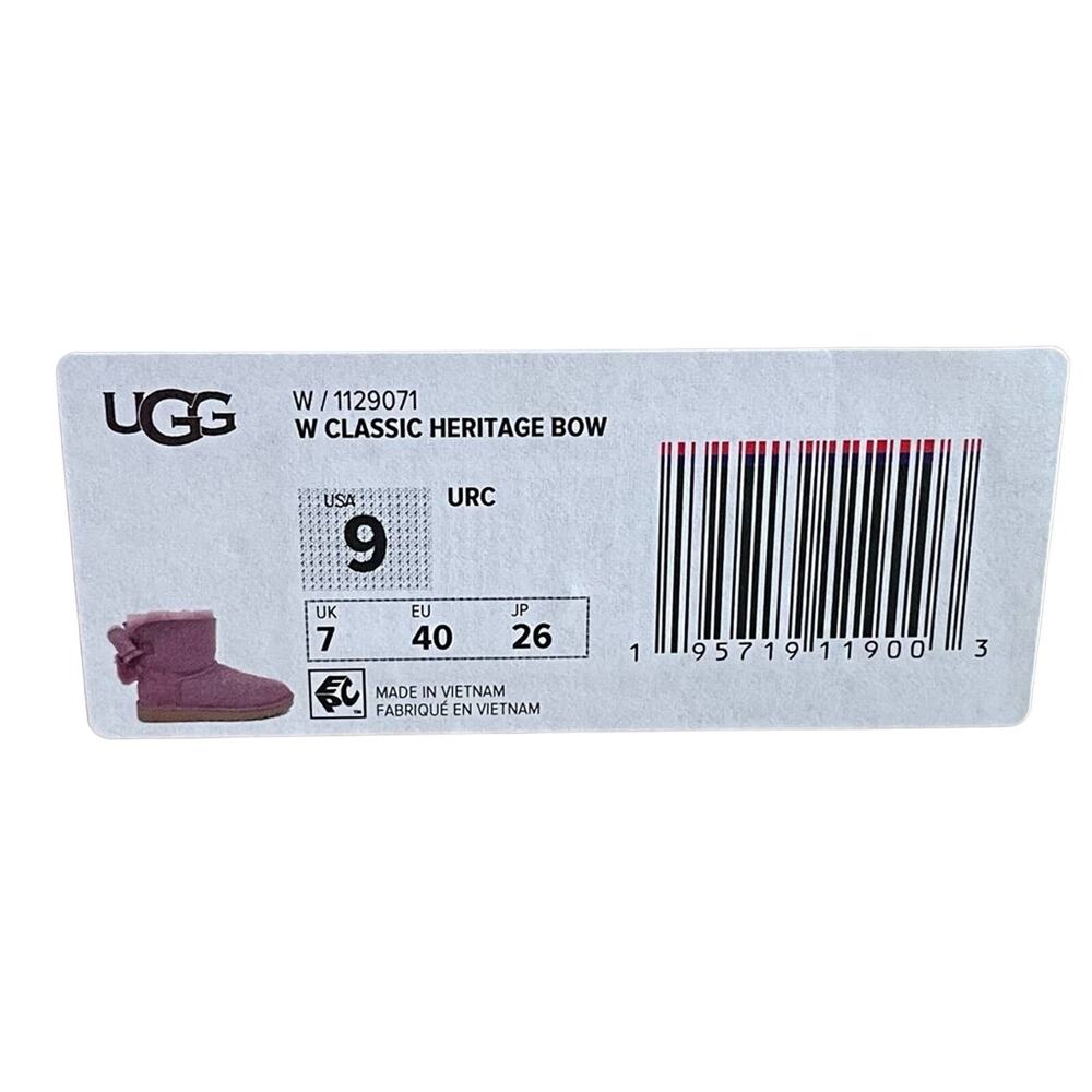 Ugg Bow Lilac Boots 9 - Picture 8 of 16